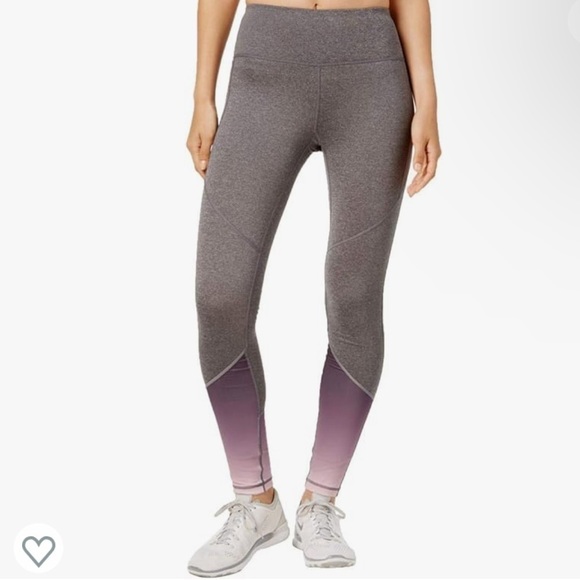Ideology Women's Fleece-Lined Colorblocked Leggings - Picture 1 of 11